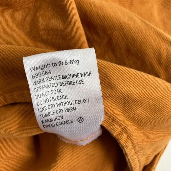 Baby Baby Embroidered Rainbow Golden Shortalls - Mustard Yellow - 3-6M - Picture 5 of 11